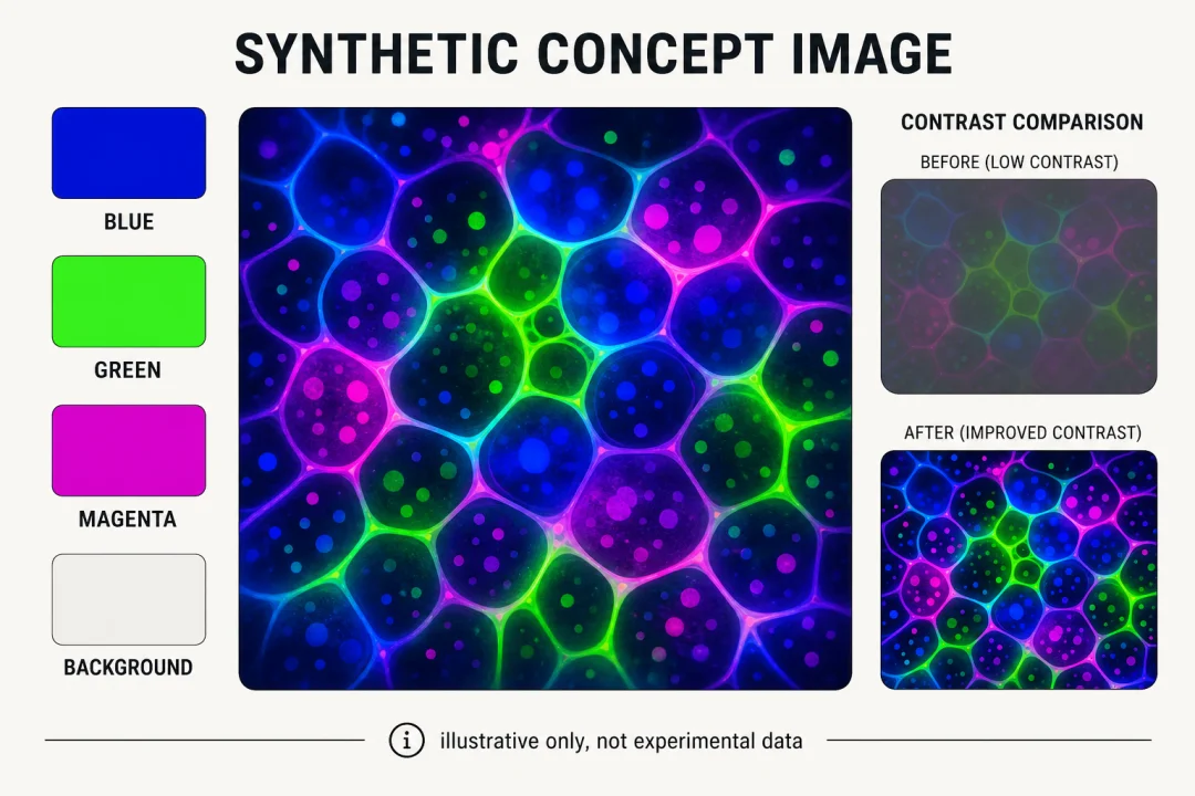 Fluorescence palette